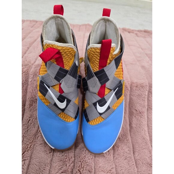 Nike Lebron Soldier 12 Multicolor Basketball Shoes Size 10 EU 44 Yellow/Blue/Red main image 4